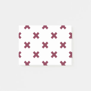 Post-it® Crochets Mulberry sur blanc