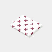 Post-it® Crochets Mulberry sur blanc (Incliné)