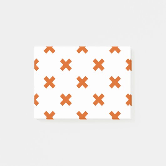 Post-it® Crochets orange sur blanc (Devant)