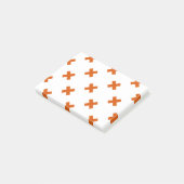 Post-it® Crochets orange sur blanc (Incliné)