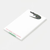 Post-it® CROCODILE Américain Graphique - Reptile - Faune - (Incliné)
