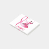 Post-it® Croire Dragonfly Pink Ribbon Cancer du sein (Incliné)
