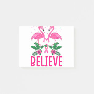 Post-it® Croire le Flamant rose de sensibilisation au cance