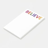 Post-it® Croire multicolore (Incliné)