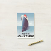 Post-it® Croisière aux États-Unis (Sur un bureau)