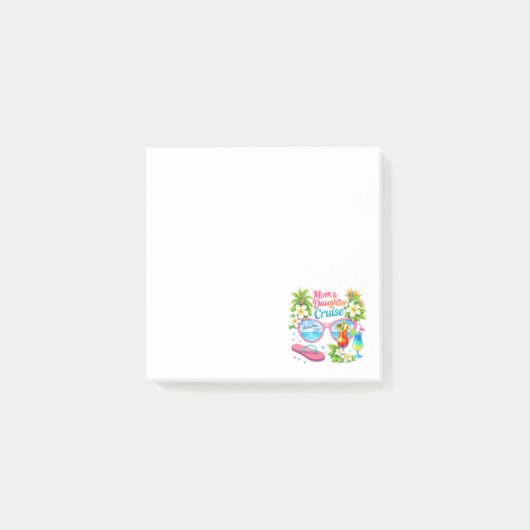 Post-it® Croisière tropicale mère fille pour des vacances (Devant)