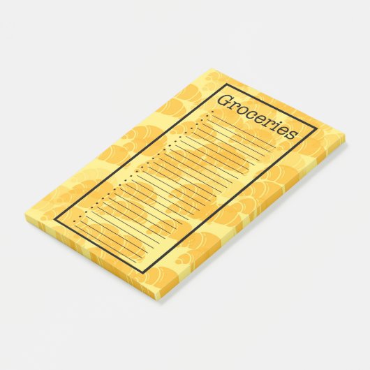 Post-it® Croissant Grocery List (Incliné)