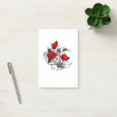 Post-it® Croissant mécanique avec roses rouges (Bureau)