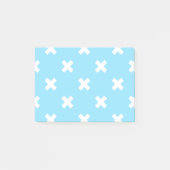 Post-it® Croix blanche sur le bleu bébé (Devant)
