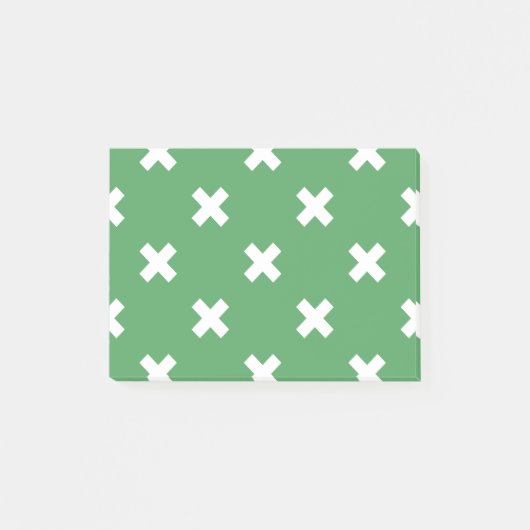 Post-it® Croix blanche sur le vert (Devant)