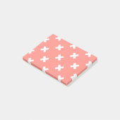 Post-it® Croix blanche sur pêche (Incliné)