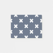 Post-it® Croix blanches sur bleu-gris (Devant)