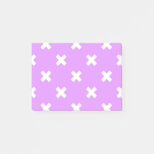 Post-it® Croix blanches sur lilas