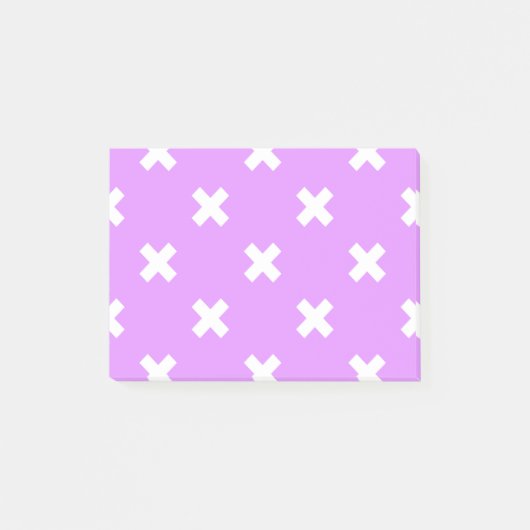 Post-it® Croix blanches sur lilas (Devant)