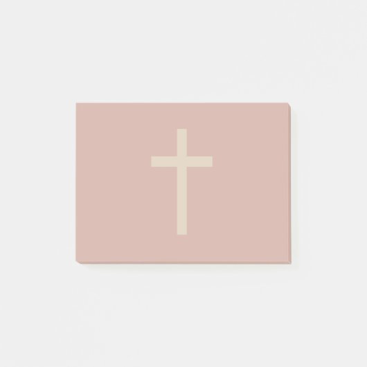 Post-it® Croix chrétienne de base Rapport doré Brun rouille (Devant)