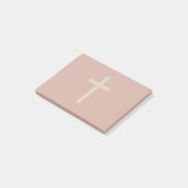 Post-it® Croix chrétienne de base Rapport doré Brun rouille (Incliné)