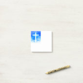 Post-it® Croix de chrétien personnalisable de Jésus-Christ (Sur un bureau)