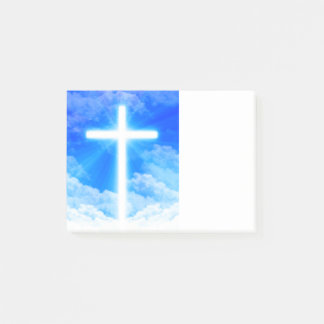 Post-it® Croix de lumière Jésus-Christ chrétien personnalis