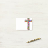 Post-it® Croix florale (Sur un bureau)