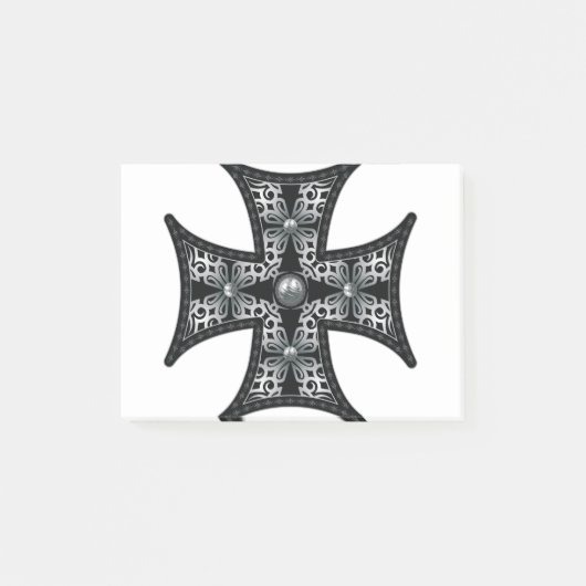 Post-it® Croix maltaise en argent (Devant)