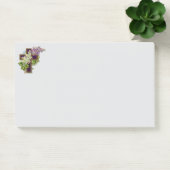 Post-it® Croix Violette Et Fleurs (Bureau)