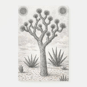 Post-it® croquis d'arbre de joshua art de croquis de dése