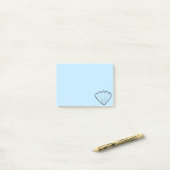 Post-it® Croquis de coquillage (Sur un bureau)