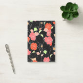 Post-it® Croquis de fleurs de cactus roses (Bureau)