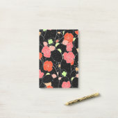 Post-it® Croquis de fleurs de cactus roses (Sur un bureau)