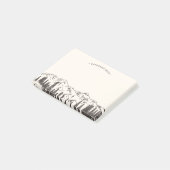 Post-it® Croquis de montagne personnalisé (Incliné)