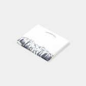 Post-it® Croquis de montagne personnalisé (Incliné)