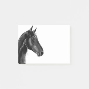 Post-it® Croquis de portrait du cheval équin domestique