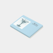 Post-it® Croquis en verre Martini (Incliné)
