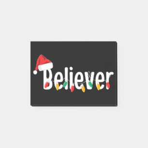 Post-it® Croyant de la foi de Noël Lumières de Noël