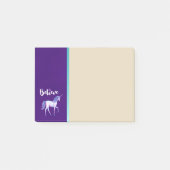 Post-it® Croyez avec Unicorn dans les aquarelles pastel (Devant)