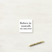 Post-it® Croyez en vous - Custom Motivational Sticky N (Sur un bureau)