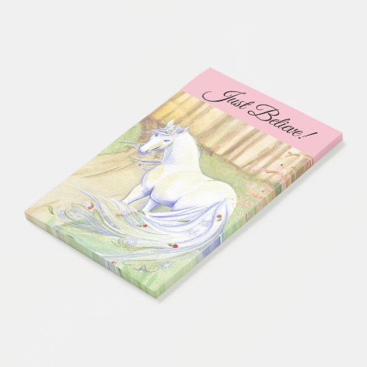 Post-it® Croyez juste la licorne (Incliné)