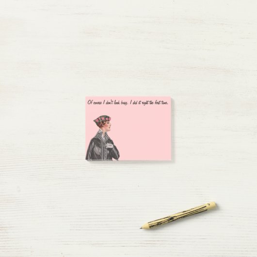 Post-it® Cru drôle (Sur un bureau)