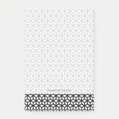 Post-it® Cube Noir Et Blanc Motif (Devant)