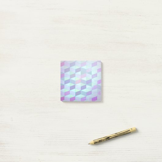 Post-it® Cubes en triangles Motif géométrique (Sur un bureau)