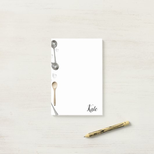 Post-it® Cuillères Post-it Notes (Sur un bureau)