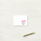 Post-it® Cuisine Blanc Kitty Chat Dormir (Sur un bureau)