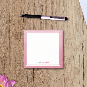 Post-it® Cuisine Feminine Moderne Aquarelle Laver rose pâle
