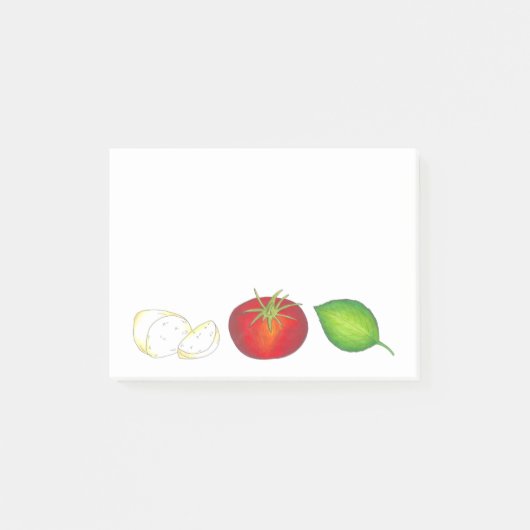 Post-it® Cuisine italienne Mozzarella Tomato Basil cuisine (Devant)