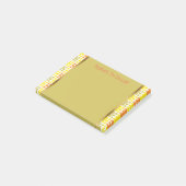 Post-it® Cuisine Personnalisée Retro Jaune Orange Vert Blan (Incliné)