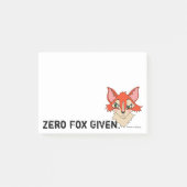 Post-it® Cuisine Zero Fox Donnée Red Orange Fox (Devant)