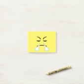 Post-it® Cuisson à la vapeur d'Emoji (Sur un bureau)