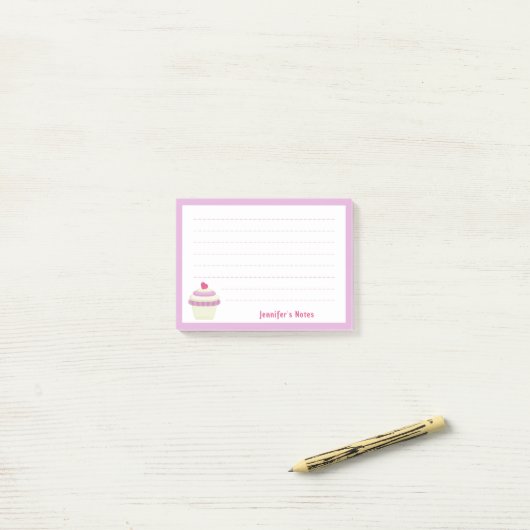 Post-it® Cupcake (Sur un bureau)