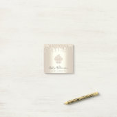 Post-it® Cupcake Bakery Chef Champagne Gold Parties scintil (Sur un bureau)