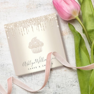 Post-it® Cupcake Bakery Chef Champagne Gold Parties scintil